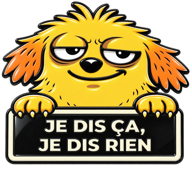 Pin Je dis ça, je dis rien